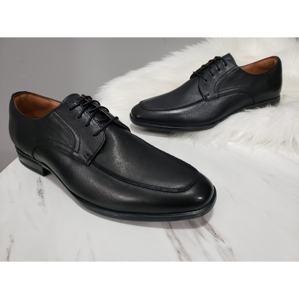 NEW NO BOX SZ 7.5 Florsheim Zaffiro 15206-221 Moc Toe BLACK Leather Penny Loafer